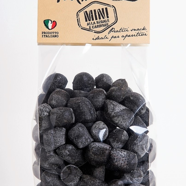 Valbuzzi " Mini with rye flour and  vegetal charcoal"