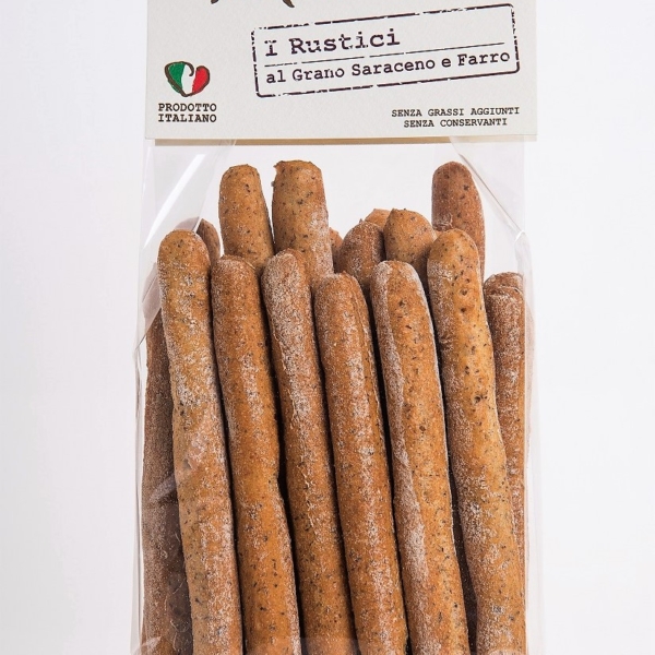 I Rustici, breadsticks with  buckwheat and spelt